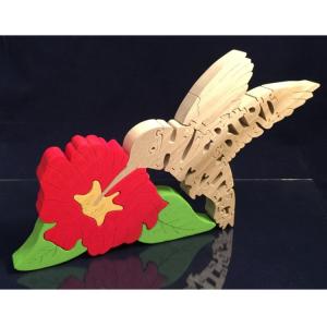 Hummingbird with Flower 